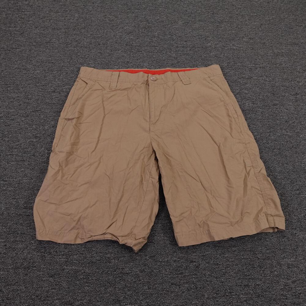 Columbia Shorts Mens 32 Beige Chino Cotton Canvas 10 Inseam Casual Outdoor